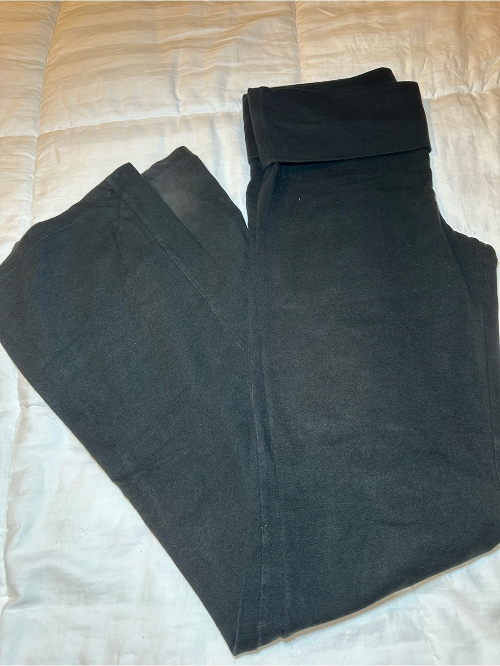 VS Pink Fold-Over yoga Waist Leggings